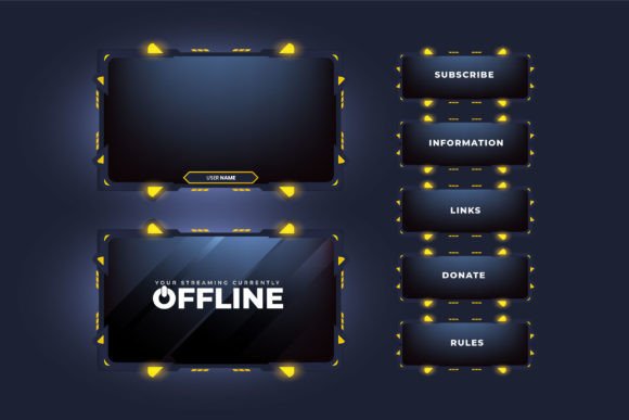 Download Stream Overlay Vector for Screen Panel - Stream overlay Collection