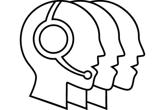 Download Team of Telephone Operators in Headset H - Premium Resources