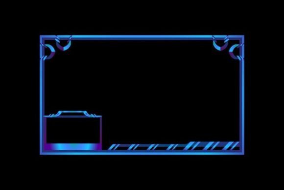 Download Modern Blue Stream Overlay Template - Stream overlay Collection
