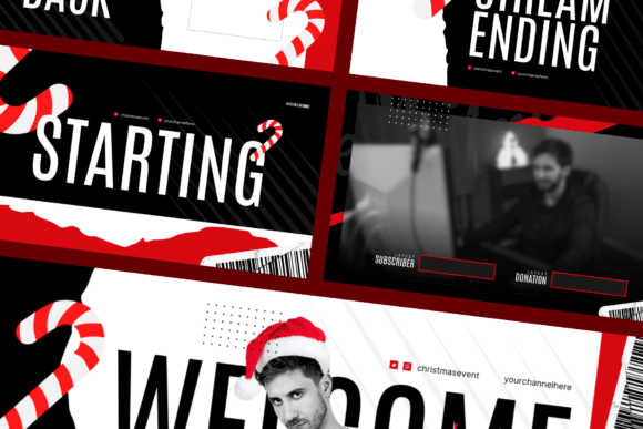 Download Christmas Esports Stream Overlay - Stream overlay Collection