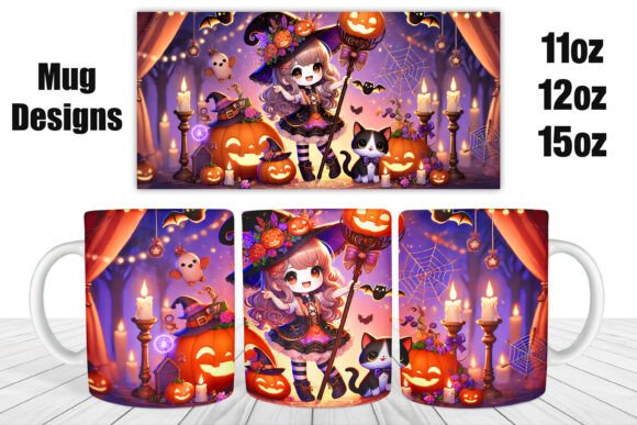 Download Witch Doll 11Oz, 12Oz, 15Oz Mug Wrap - Witch doll Collection